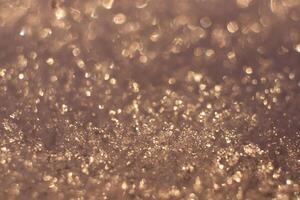 Winter Warm Backdrop. Soft Blurred Christmas Glitter Background. photo