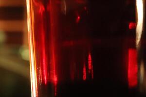 Blurred Cup of Vietnamese Coffee Lights. Morning Drink Background. photo