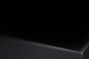 Corner on Black Background. Macro Closeup. photo