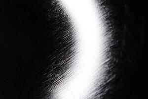Bright Brushed Metal Background. Macro Closeup. photo