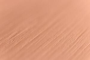 Painted Peach Wood Texture Background. Detailed Fibers Macro Closeup. photo