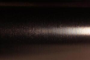 Silver Striped Tube. Macro Minimal Background. photo