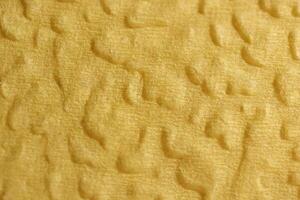 Yellow Napkin Texture. Embossed Decorative Ornament Background. photo