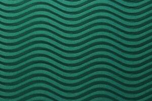Deep Sea Blue Paper Horizontal Waves Texture. Embossed Waves on Detailed Paper Background. Corrugated Wavy Cardboard Backdrop. photo