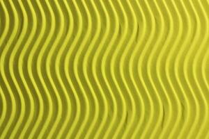 Yellow Paper Vertical Waves Texture. Embossed Waves on Detailed Paper Background. Corrugated Wavy Cardboard Backdrop. photo