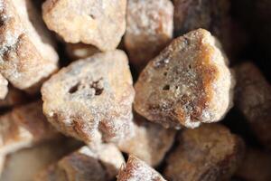 Dry banana slices with sugar. Natural banana candies. photo