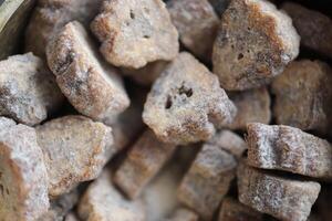 Dry banana slices with sugar. Natural banana candies. photo