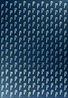 Calligraphic white on dark blue letter P learning skills paper page. Calligraphy letters p background. Lettering practice writing worksheet. Handwriting symbol filling pattern. photo