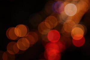 Blurred lights background. Road light blur. photo