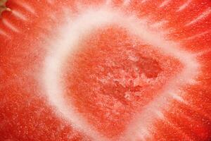 Sweet strawberry texture. Filling background delicious backdrop. photo