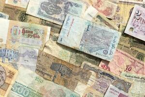 Earning pattern. Money banknotes texture. Cash filling background. Wealth financial backdrop. photo