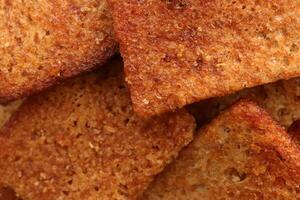 Scattered crackers filling background photo