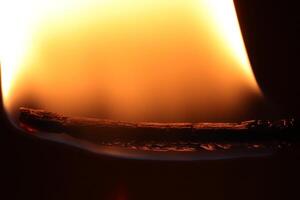 Blaze fire texture. Glowing dangerous burl light backdrop. Danger blazing flame. Burning flames background. photo