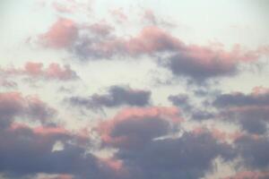 Breeze belt of cumulus pink meteorology atmosphere ecology weather background. photo
