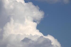 Meteorology atmosphere cumulonimbus calvus ecology weather background. photo