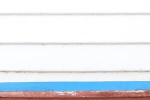 Board repairing background. White boat board texture. photo