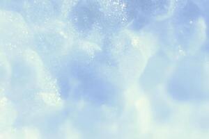 White Wool Knitting Texture. Horizontal Along Weaving Crochet Detailed Rows. Sweater Textile Background. Macro Closeup. photo