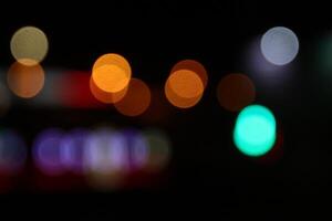 Lens bokeh backdrop. Flare color lights overlays. Abstract bright blurred colored bokeh. Blurred colored lights background. photo