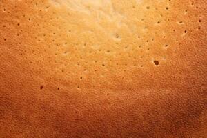 Backed tasty detail pancake background texture. Macro closeup. photo