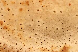 Clean homemade pancake delicious backdrop texture. Macro closeup. photo