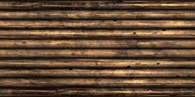 Seamless Logs Wall Background. Wood Surface Texture. 3D Rendering. 3D Illustration. photo