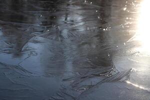 Ice Lake Pattern Surface Background Texture. Drawings of Ice Lin photo