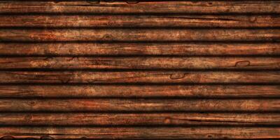 Seamless Wood Logs Wall Background Texture. Natural Trees Backdrop. 3D Rendering. 3D Illustration. photo