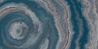 Deep Blue Agate Mineral Texture. Stripe Circles Stone Pattern Surface Background. photo