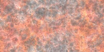 Orange seamless rust metallic background. Rusty weathered surface. Rusted old steel sheet backdrop. Corrosion creative design. Rustic metal texture. photo