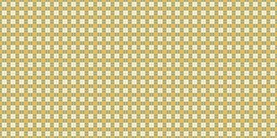 Yellow Cell Checks Background. Seamless Checkered Picnic Tablecloth Texture. Classic Plaid Geometric Checks. photo