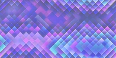 Indigo Violet Seamless Bright Square Background. Colorful Mosaic Grid Lights Texture. Beautiful Modern Geometric Graphic Design. photo