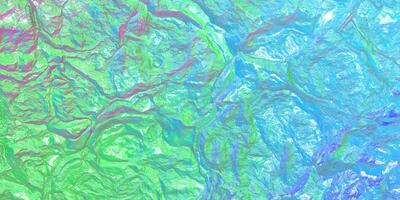 Colored light on textured surface. Chameleon stone rock surface texture. Holographic gradient background. photo