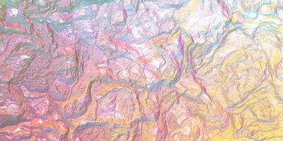 Chameleon stone rock surface texture. Holographic gradient background. Colored light on textured surface. photo