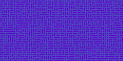 Blue Violet Turquoise Seamless Outline Labyrinth Background. Maze Path Puzzle Concept. Difficulty Logical Mind Creativity Abstraction. photo