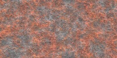 Damaged seamless corrosion creative design. Rustic metal texture. Rust metallic background. Rusty weathered surface. Rusted old steel sheet backdrop. photo