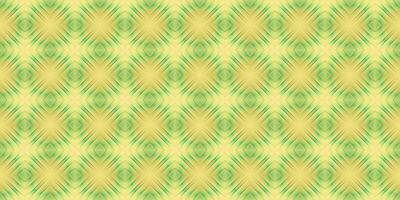 Yellow Green Seamless Psy Pattern Background. Bright Surrealism Texture. Fractal Geometric Backdrop. photo