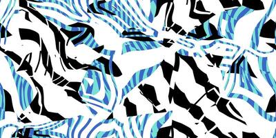 Turquoise Blue Seamless Prickly Scraps Background. Sharp Angular Shapes on Monochrome Texture. Prickly Contrast Ragged Flaps Backdrop. photo