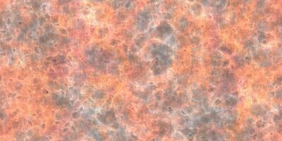 Orange seamless rustic metal texture. Rust metallic background. Rusty weathered surface. Rusted old steel sheet backdrop. Corrosion creative design. photo
