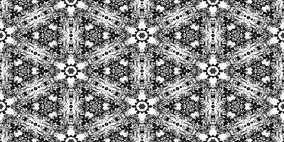 Geometry Rorschach Test Ink Blot Texture. Seamless Monochrome Darkness Pattern Background. photo