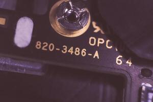 Microchip Macro Closeup Background. photo