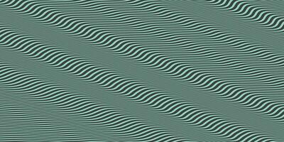 Dark Green Seamless Hypnotic Waves Background. Stylish Colorful Ripples Texture. Dynamic Modern Backdrop. photo