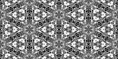 Triangles Rorschach Test Ink Blot Texture. Seamless Monochrome Darkness Pattern Background. photo