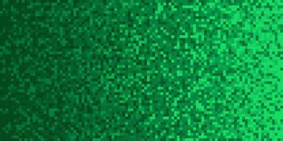 Green Pixilated Gradient Background. Mosaic Pixel Art Texture. Horizontal Pixel Gradient Backdrop. photo