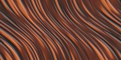 Creamy chocolate bent flower gel surface. Liquid curves motion background. Fluid twist dynamic cream texture. Flowing colored abstract design backdrop. photo
