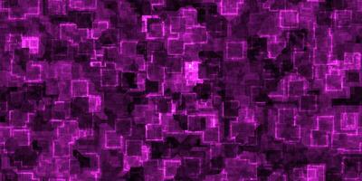 Lilac seamless Cyber Glow Neon Squares Pattern Background Texture. photo