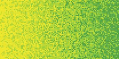 Yellow Lime Pixilated Gradient Background. Mosaic Pixel Art Texture. Horizontal Pixel Gradient Backdrop. photo