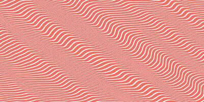 Salmon Seamless Hypnotic Waves Background. Stylish Colorful Ripples Texture. Dynamic Modern Backdrop. photo