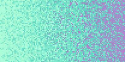 Sky Blue Purple Pixilated Gradient Background. Mosaic Pixel Art Texture. Horizontal Pixel Gradient Backdrop. photo