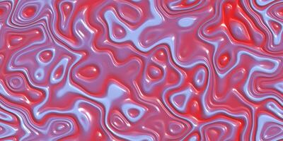 Flowing red blue colored abstract design backdrop. Creamy bent flower gel surface. Liquid curves motion background. Fluid twist dynamic cream texture. photo