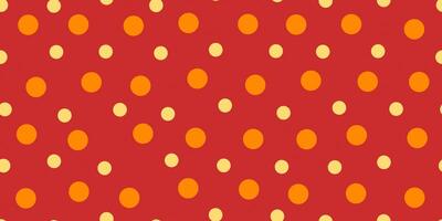 Red Dots Pattern Background. Retro Circles Backdrop. Balls Texture. photo